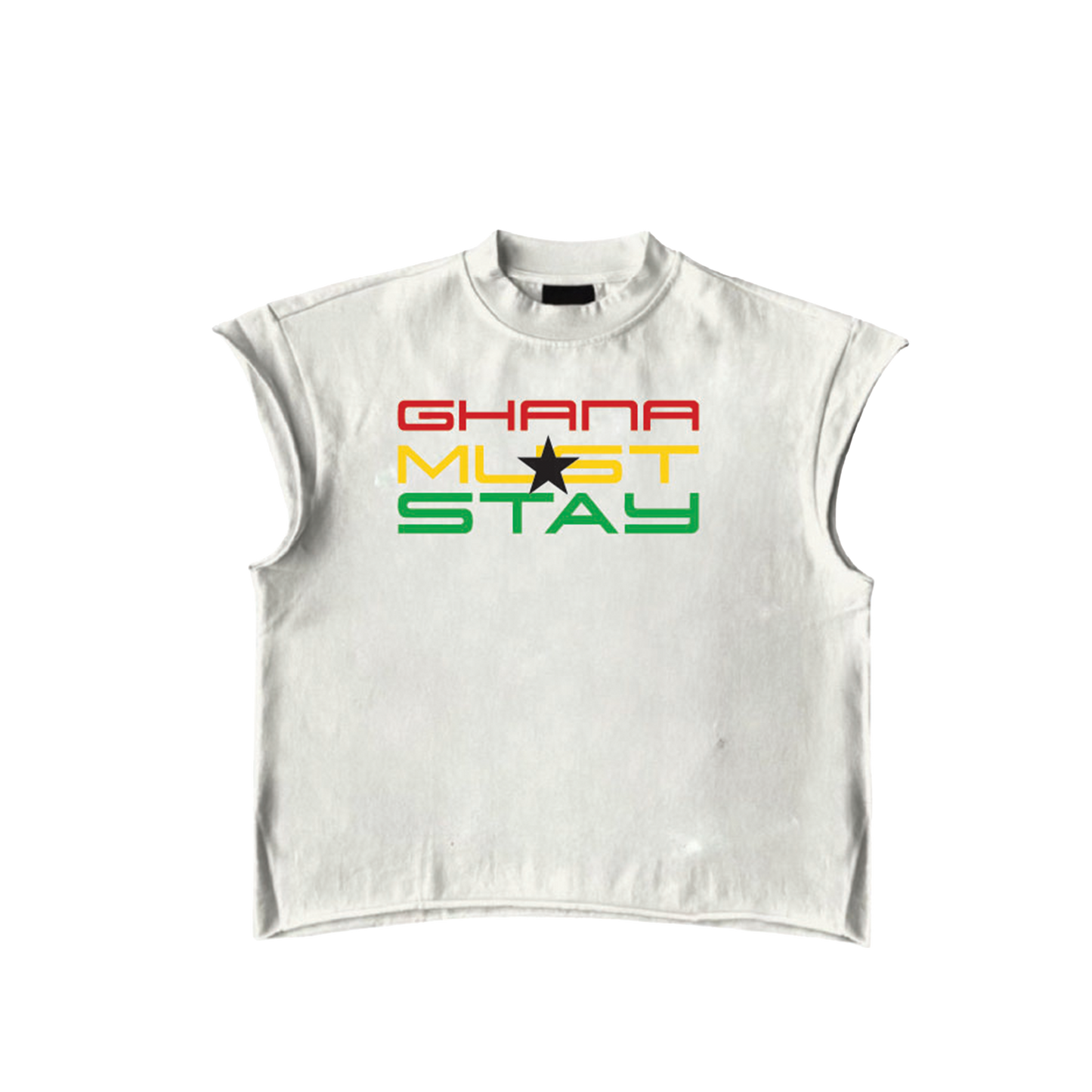 Ghana Must Stay Tank White
