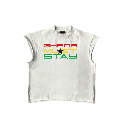 Ghana Must Stay Tank White