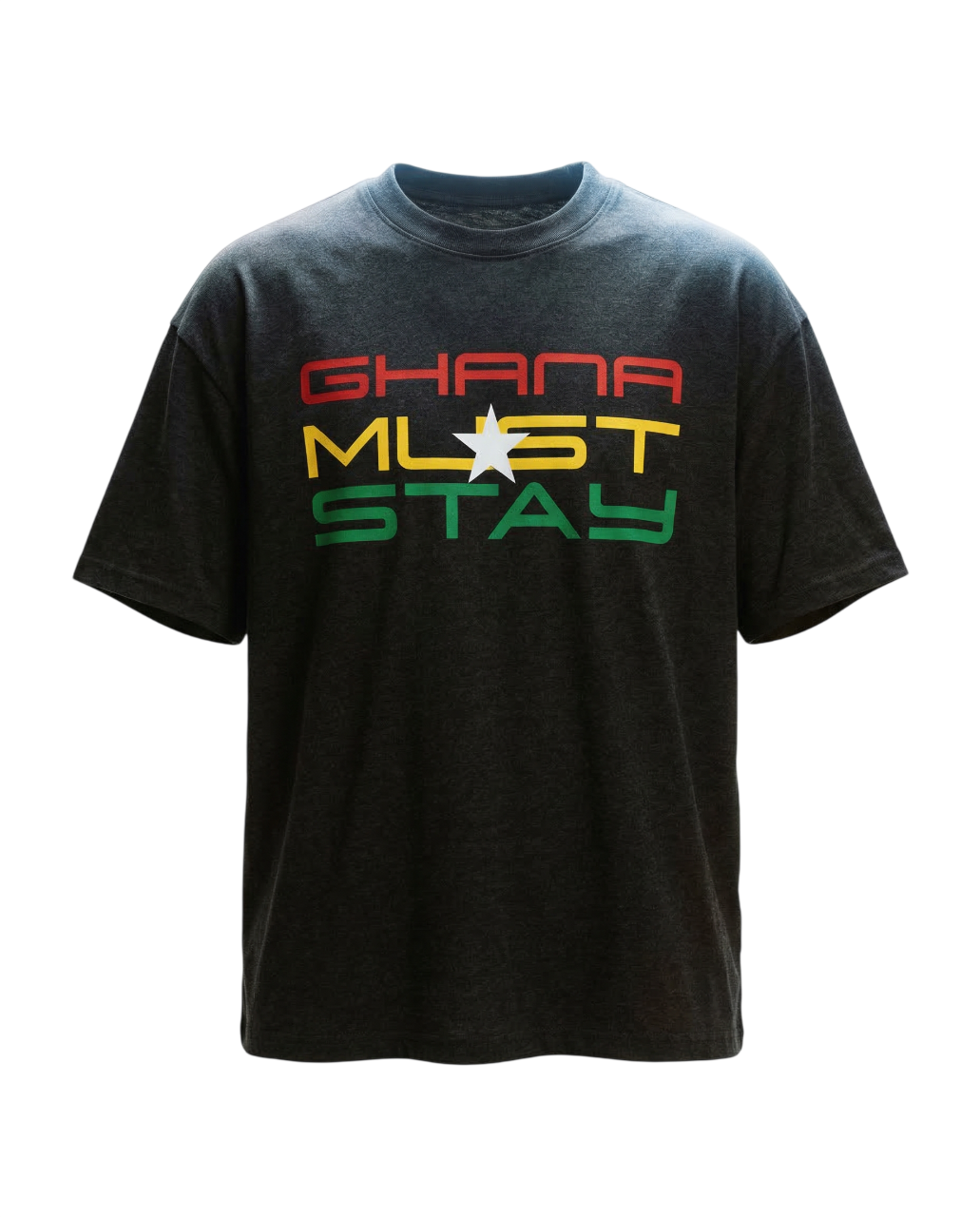 Ghana Must Stay Tee "Charcoal