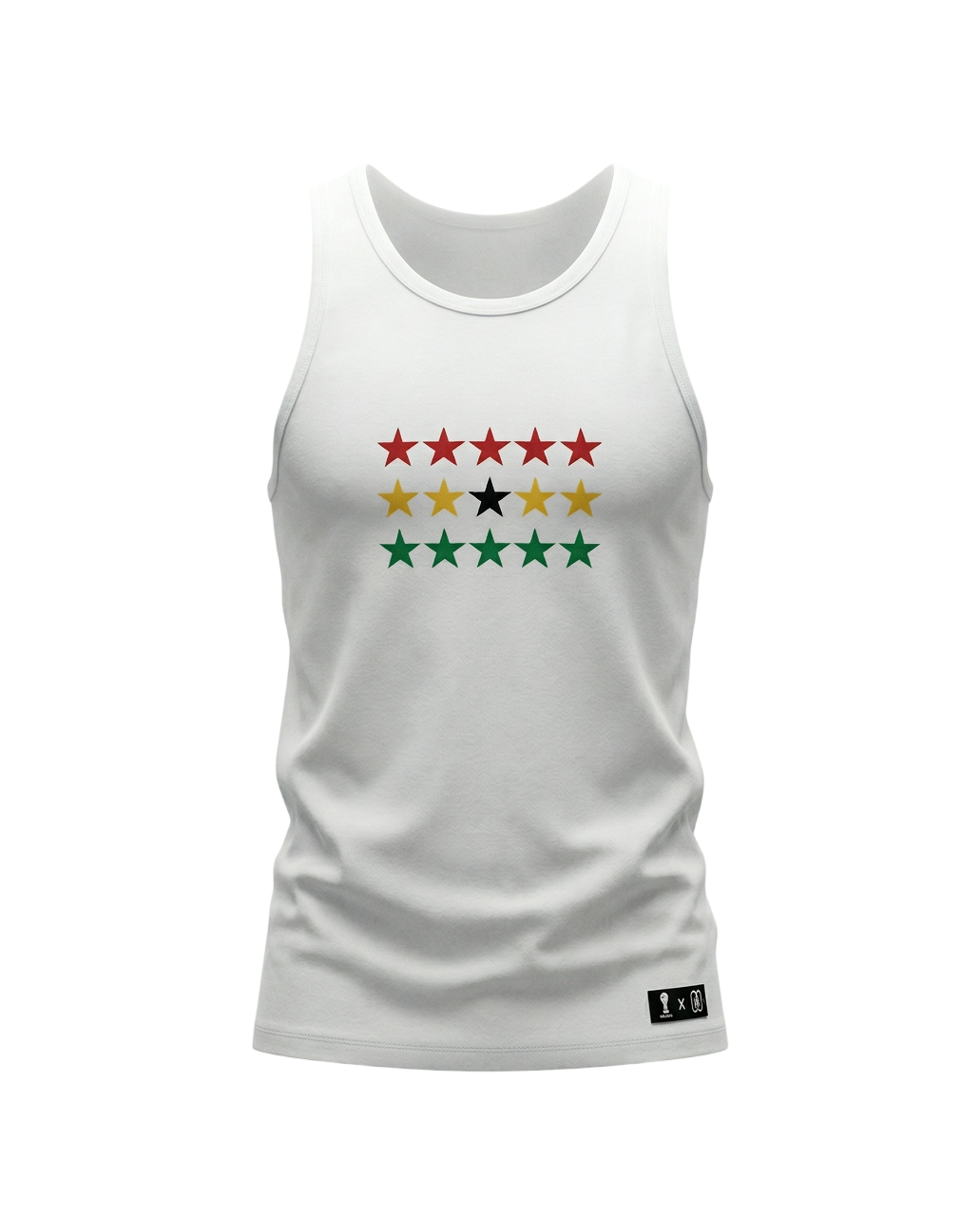 Ghana 5 Star Tank Top White