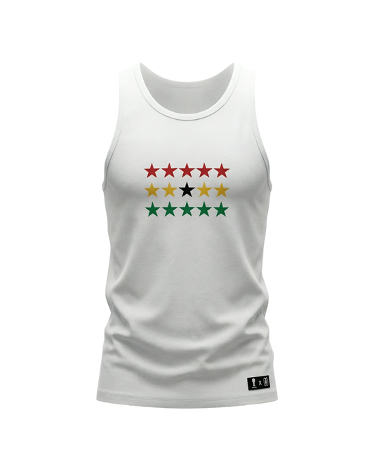 Ghana 5 Star Tank Top White