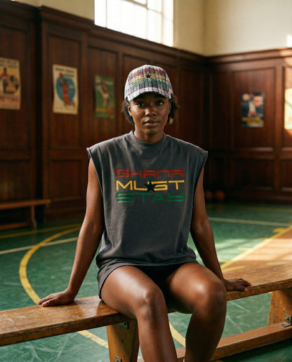 Ghana Must Stay WC26 Trucker Cap (Larko Plaid)