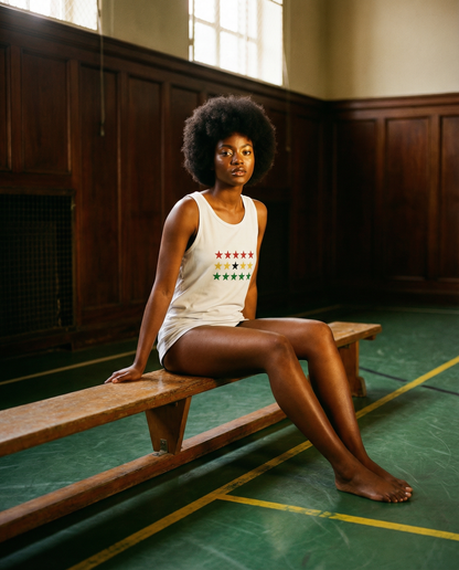 Ghana 5 Star Tank Top White