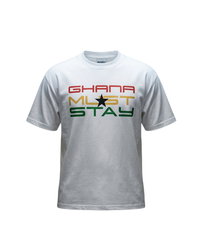 Ghana Must Stay Tee "White