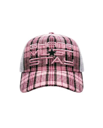 Ghana Must Stay WC26 Trucker Cap (Nunu Plaid)